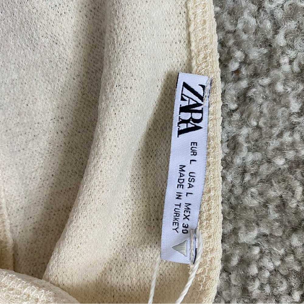 ZARA Textured Ivory Cream Lace Detail Romper Playsuit - Picture 7 of 13
